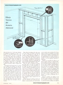 Cómo Construir un Armario Adicional - Febrero 1969
