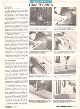 Construya Muebles para el Patio - Agosto 1993