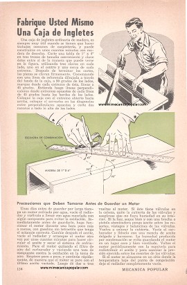 Fabrique Usted Mismo Una Caja de Ingletes - Noviembre 1951