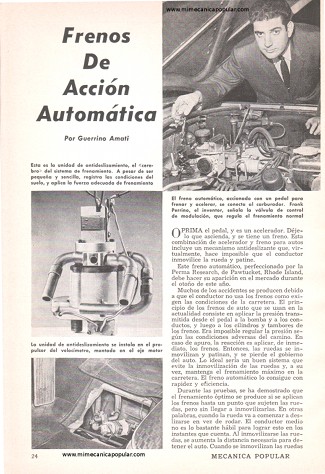 Frenos De Acción Automática - Julio 1960