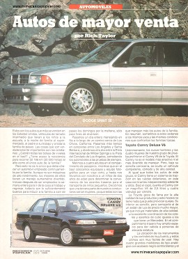 Autos de mayor venta - Octubre 1989