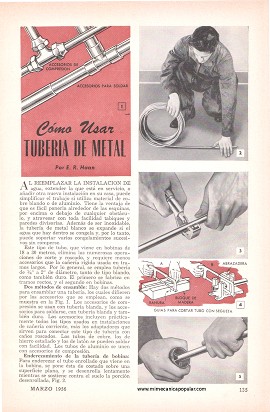 Cómo Usar Tubería de Metal - Marzo 1956