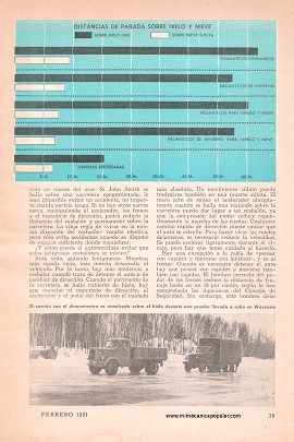 Conducir Sobre Hielo es Jugar con la Vida - Febrero 1951