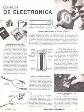 Consejos de electrónica - Diciembre 1967
