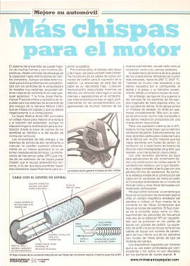 Mejore su automóvil: Más chispas para el motor - Diciembre 1988