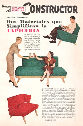 Dos Materiales que Simplifican la Tapicería - Enero 1955