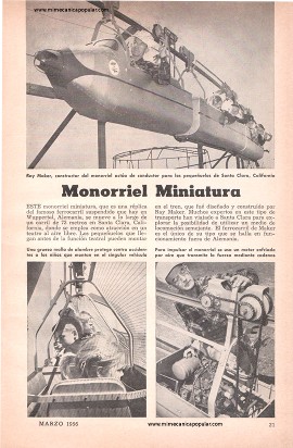 Monorriel Miniatura - Marzo 1956