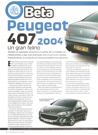 Peugeot 407 - Julio 2004