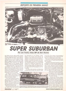 Super Suburban - Noviembre 1989