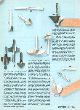 Selección y uso de brocas rebajadoras - Mayo 1989