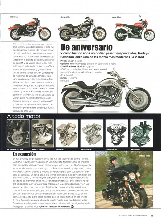 100 años de desarrollo - La historia de las Harley-Davidson - Octubre 2003