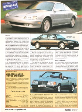 Autos de Asia y Europa - Marzo 1993