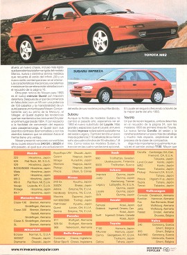 Autos de Asia y Europa - Marzo 1993