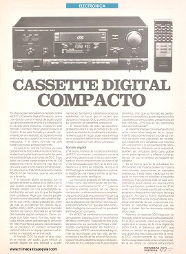 Cassette Digital Compacto - Marzo 1993