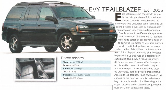 Chevy TrailBlazer EXT - Marzo 2005