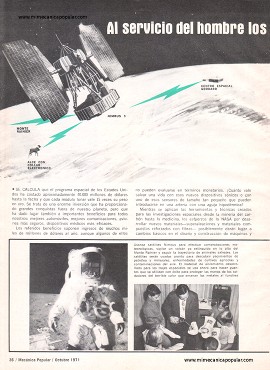 Al servicio del hombre los descubrimientos que lo llevaron a la luna - Octubre 1971