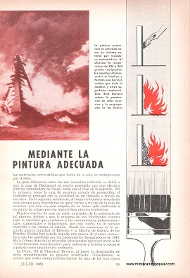 Detenga el fuego mediante la pintura adecuada - Julio 1960