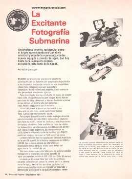 La Excitante Fotografía Submarina - Septiembre 1973