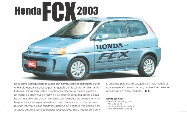 Honda FCX - Octubre 2003