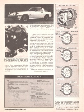 Mejoran el motor rotatorio - Mazda RX-7 - Septiembre 1978
