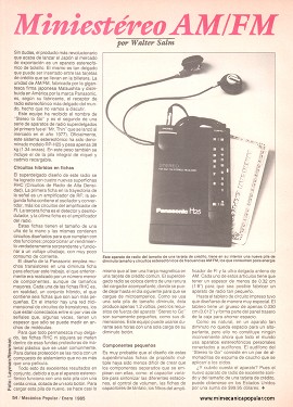 Miniestéreo AM-FM - Enero 1985