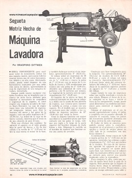 Segueta Motriz Hecha de Máquina Lavadora - Abril 1970