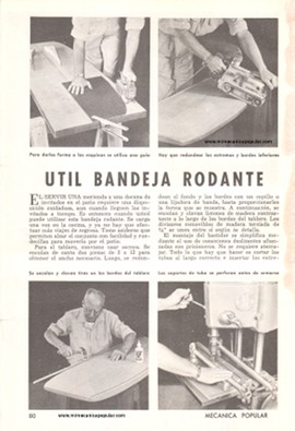 Útil Bandeja Rodante - Septiembre 1961