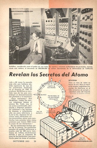 Portentosos Aparatos que Revelan los Secretos del Átomo - Octubre 1953