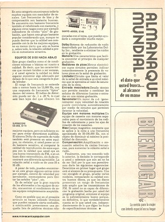 Equipos de cassettes de alta fidelidad - Enero 1979