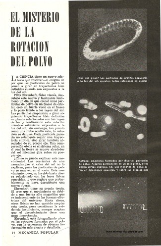 El Misterio de la Rotación del Polvo - Septiembre 1951