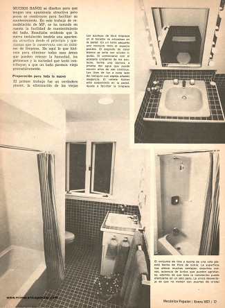 Remodele su Baño - Enero 1977