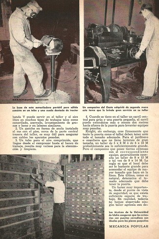 El Taller Agrícola Progresa - Octubre 1951