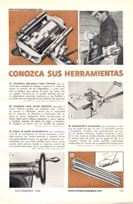 Conozca Sus Herramientas - Diciembre 1955