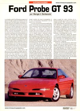 Ford Probe GT 93 -Febrero 1993