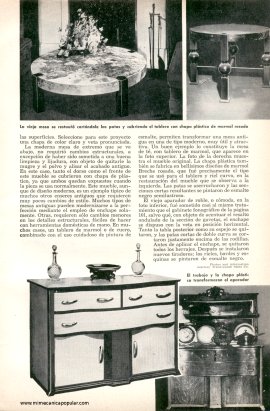 MODERNIZANDO muebles viejos - Febrero 1954