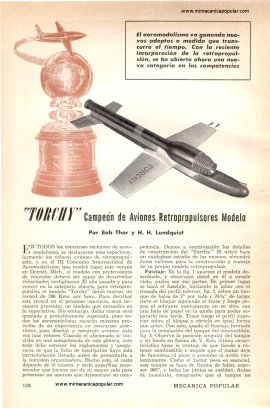 TORCHY Campeón de Aviones Retropropulsores Modelo - Julio 1949