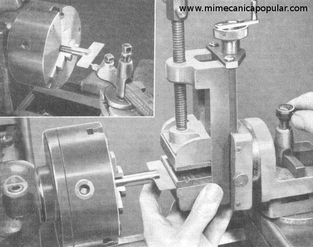 Alineador para Montar un Accesorio de Fresar (torno metal) - Julio 1959