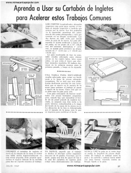 Aprenda a Usar su Cartabón de Ingletes - Julio 1967