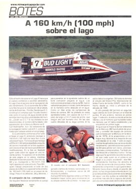 Botes: A 160 km/h sobre el lago - Enero 1992