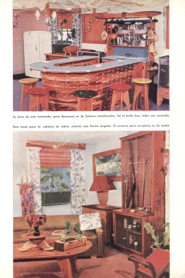 Casa amoblada con retazos de madera - Agosto 1958