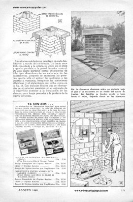 Construya esta casa de bloques de concreto Parte II - Agosto 1949