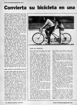 Convierta su bicicleta en una para dos - Julio 1977