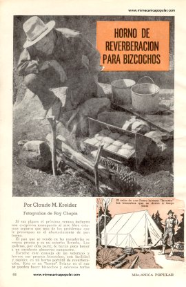Horno de Reverberación para Bizcochos - Julio 1947