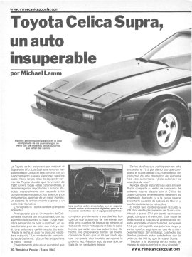 Informe de los dueños: Toyota Celica Supra de 1982 -Enero 1983