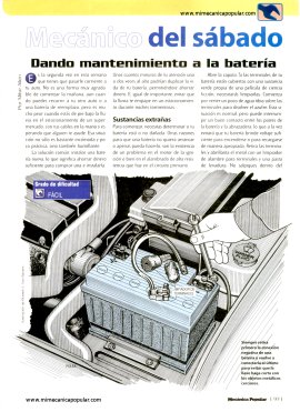 Mecánico del sábado - Dando mantenimiento a la batería - Septiembre 2000