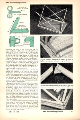 Muebles Contemporáneos de Bambú - Julio 1953