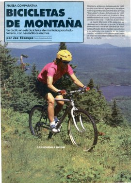 Prueba comparativa: Bicicletas de montaña -Enero 1992