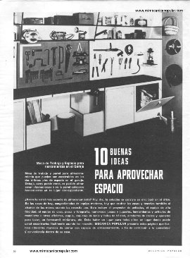10 buenas ideas para aprovechar espacio - Abril 1970