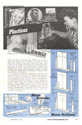 Atractivos Porta-Retratos Plásticos - Agosto 1947