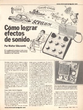 Haga su generador de sonidos electrónicos - Abril 1982